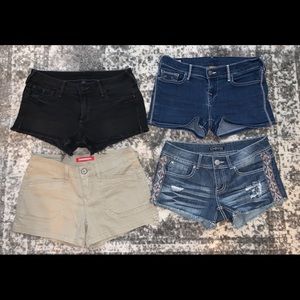 Lot of jeans shorts sz 7 & 29 in waist